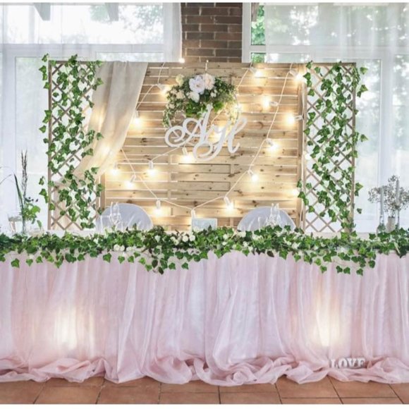 12 Pack | Faux Ivy Leaves Garland Wedding Greenery Vines 78 Total Feet - Picture 1 of 6